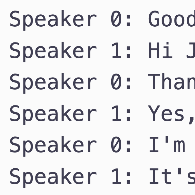 Speaker Role Classifier