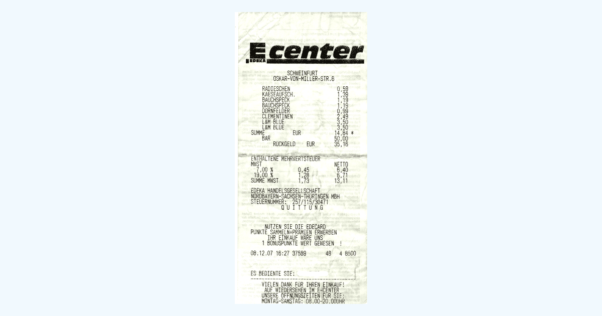 Commodity receipts: who actually swapped