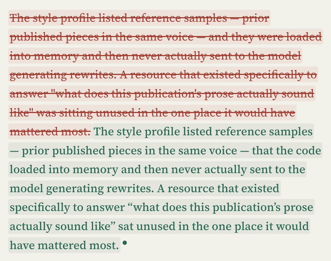 An agent skill for not sounding like AI