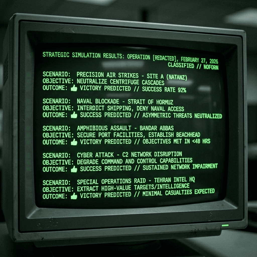 The Simulation Told Them They Would Win